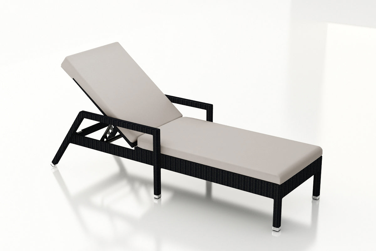 Urbana Reclining Chaise Lounge - Cast Silver