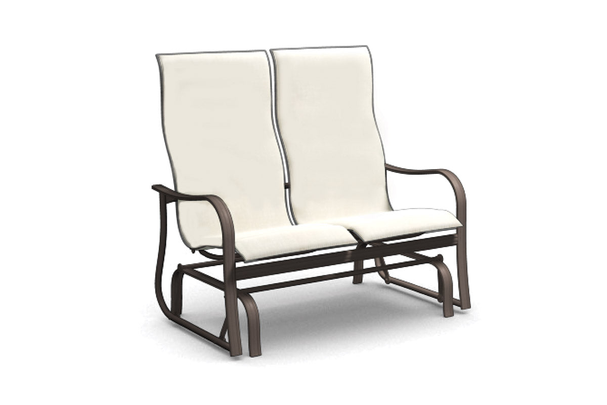 holly hill high back loveseat glider 2a449