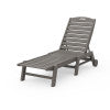 Nautical Chaise with Wheels