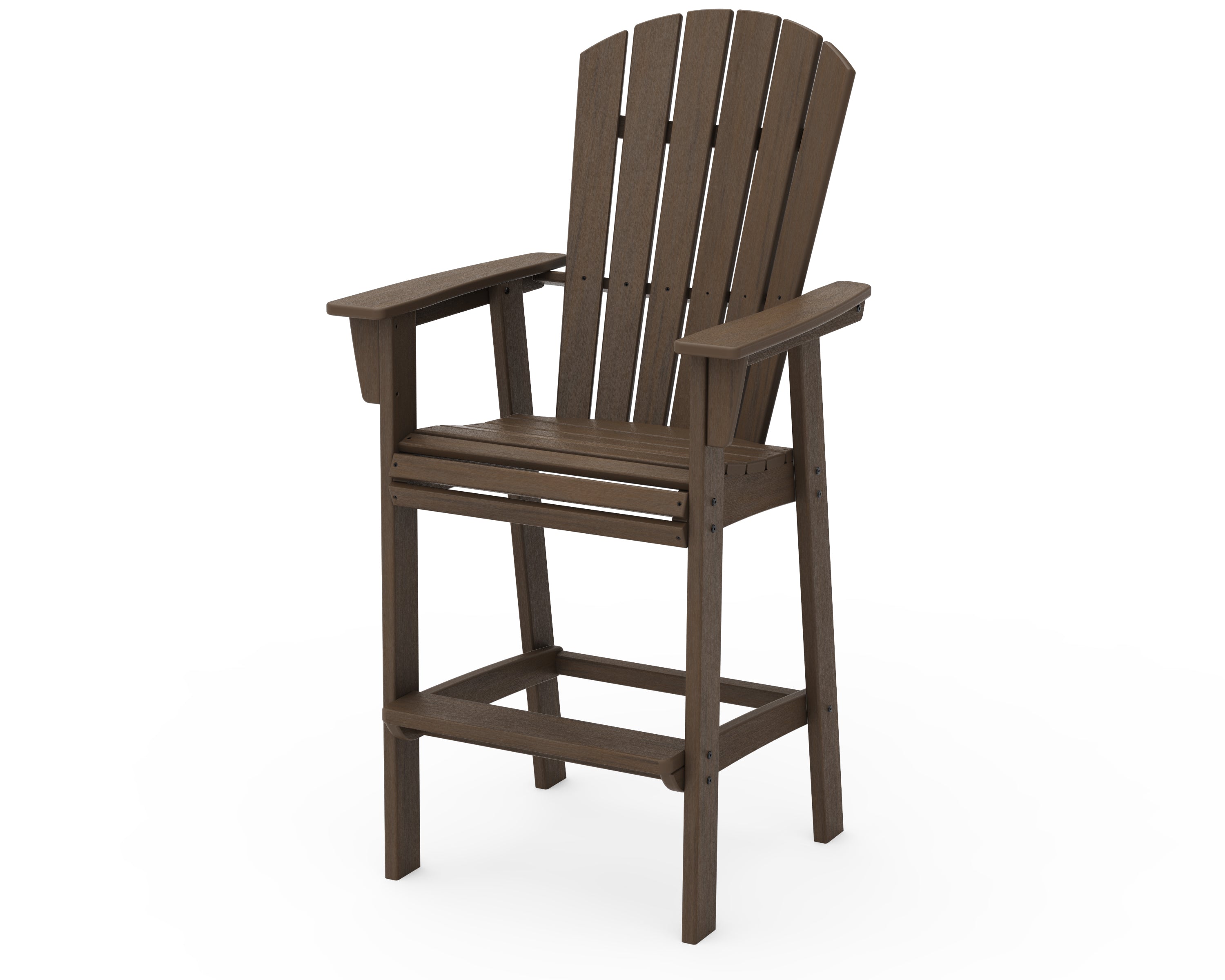 Nautical Curveback Adirondack Bar Arm Chair