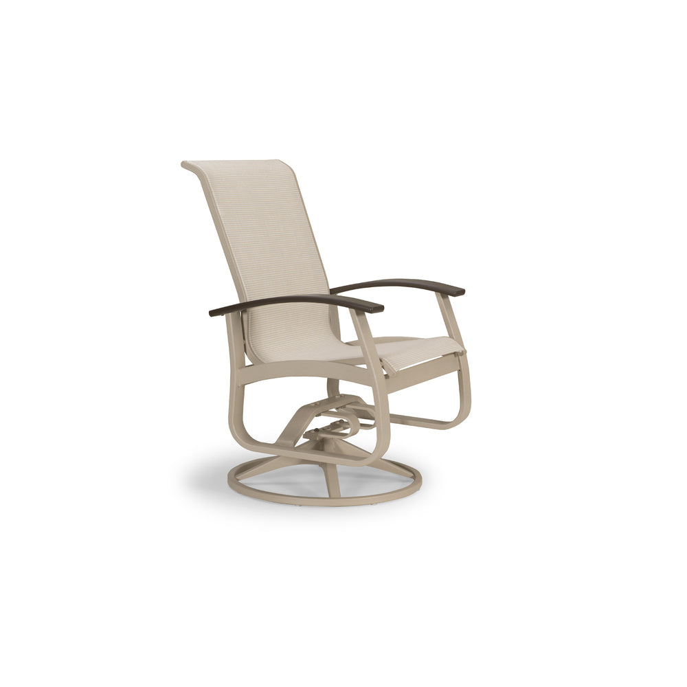Telescope Casual Belle Isle Sling Swivel Rocker Dining Chair