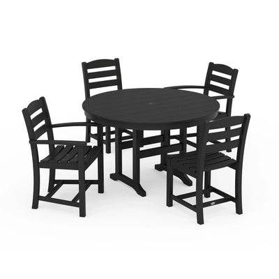 La Casa Cafe 5-Piece Round Farmhouse Dining Set