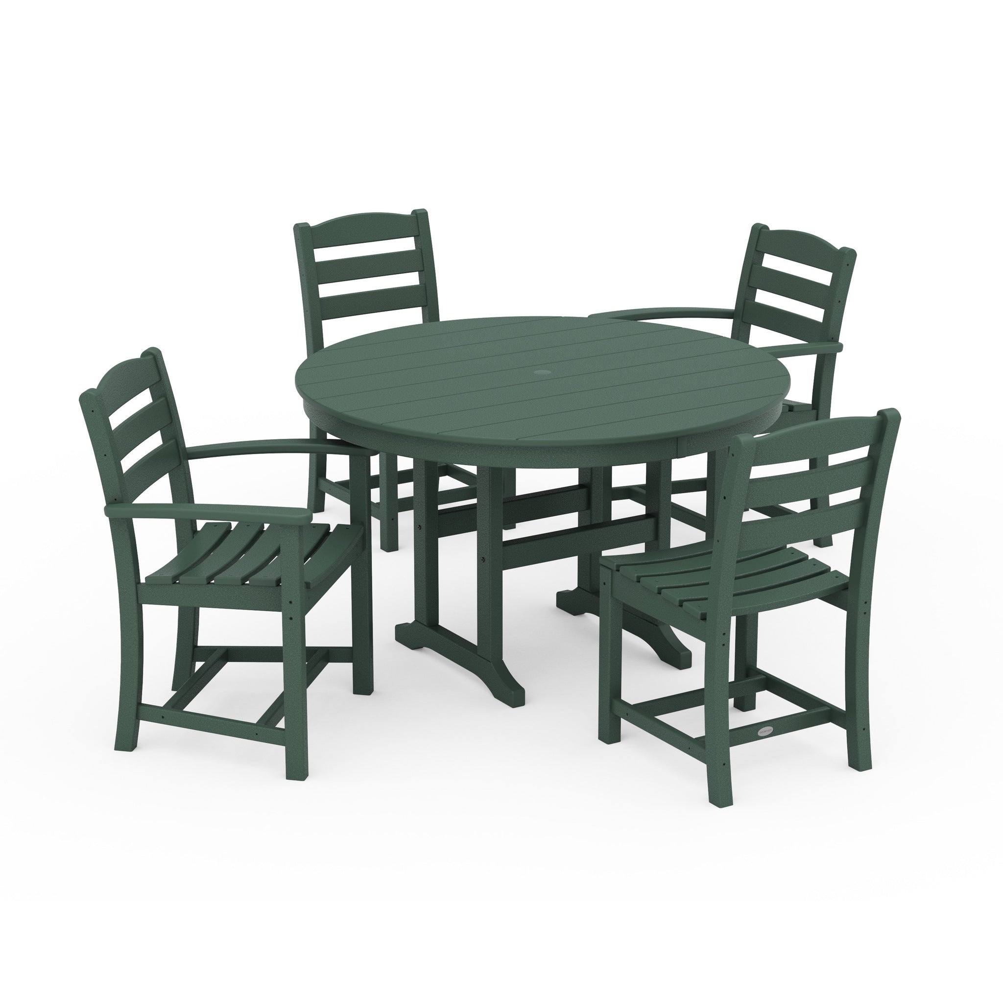 La Casa Cafe 5-Piece Round Farmhouse Dining Set-PWS171-1-10576