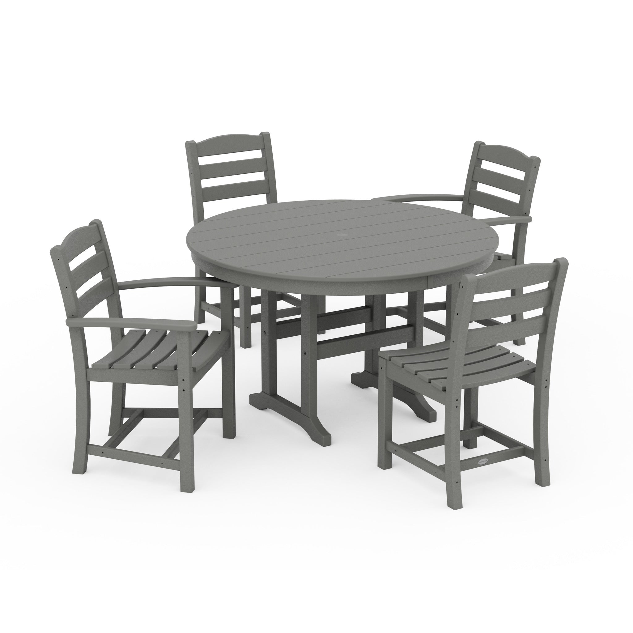 La Casa Cafe 5-Piece Round Farmhouse Dining Set-PWS171-1-TE