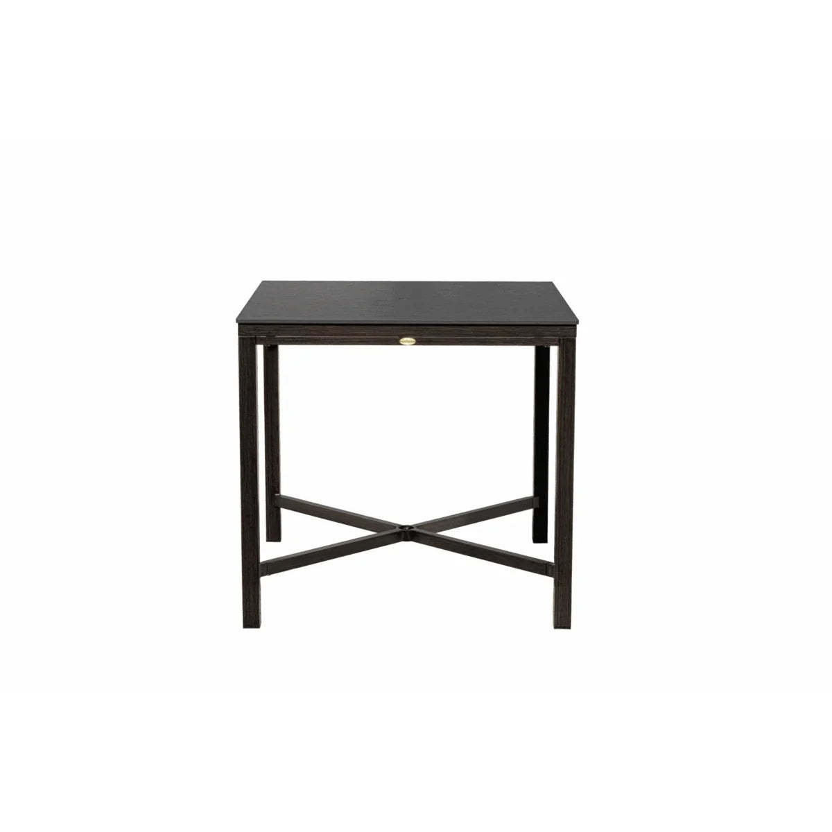 Laguna 39" Square Sintered Stone Counter Table with Umbrella Hole
