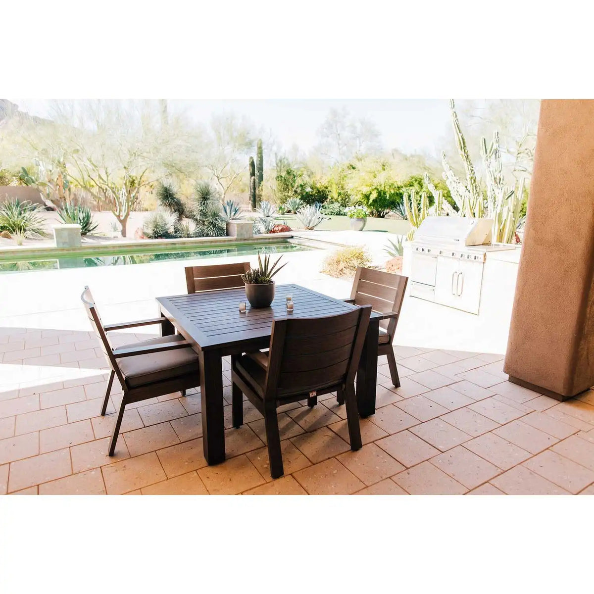 Laguna Cushioned Dining Arm Chair SW3501-1 by Sunset West 10