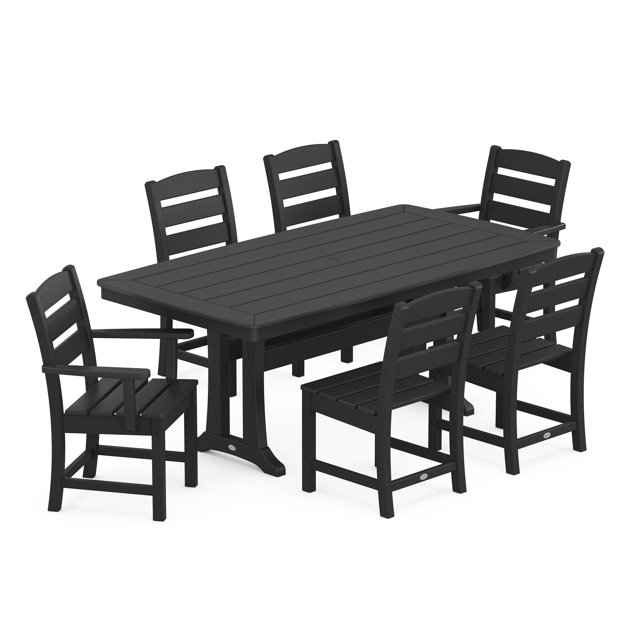 Lakeside 7-Piece Dining Set with Trestle Legs