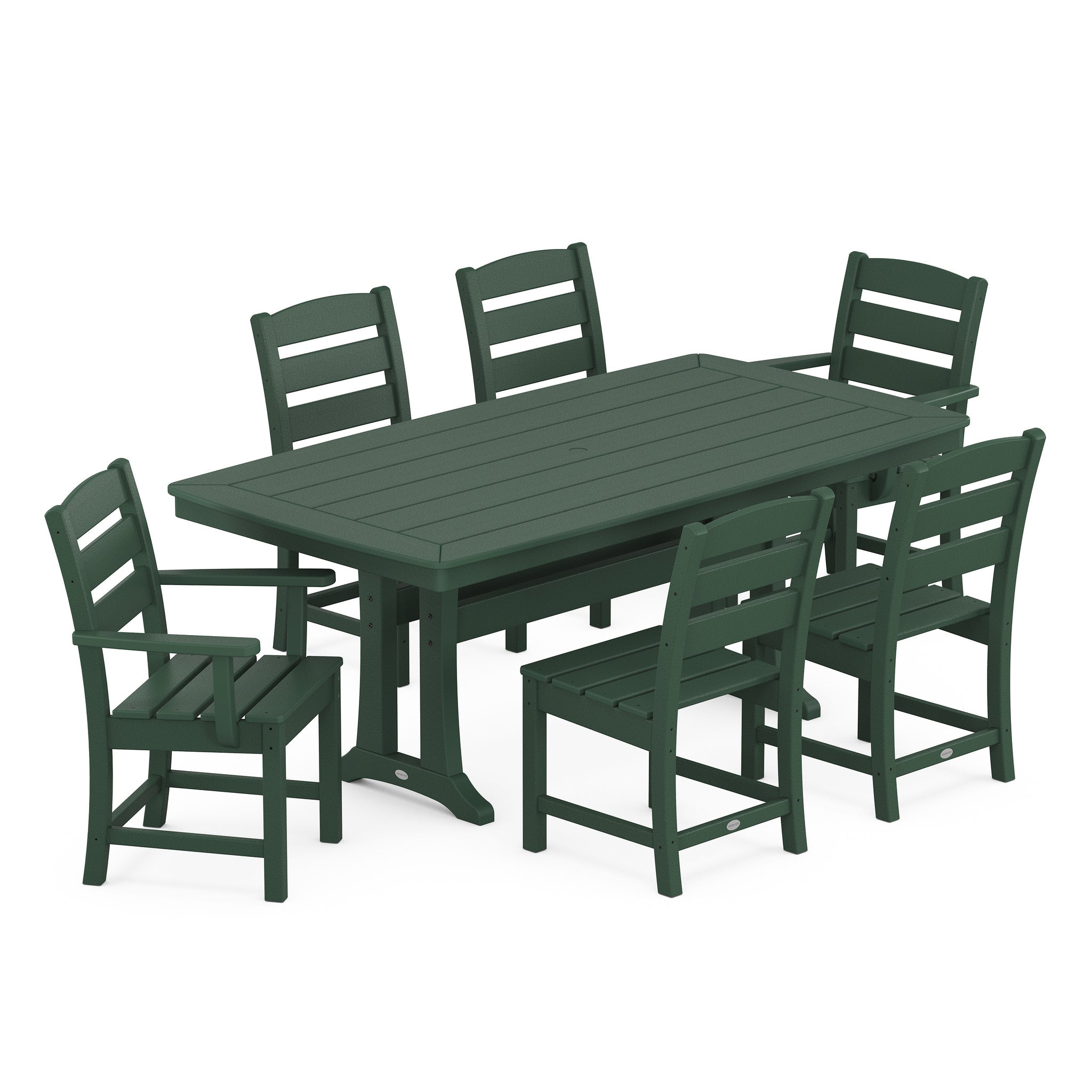 Lakeside 7-Piece Dining Set with Trestle Legs 2