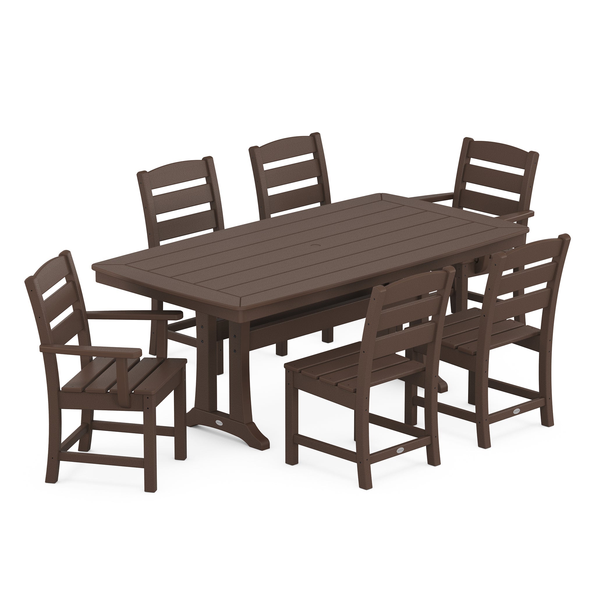 Lakeside 7-Piece Dining Set with Trestle Legs 3