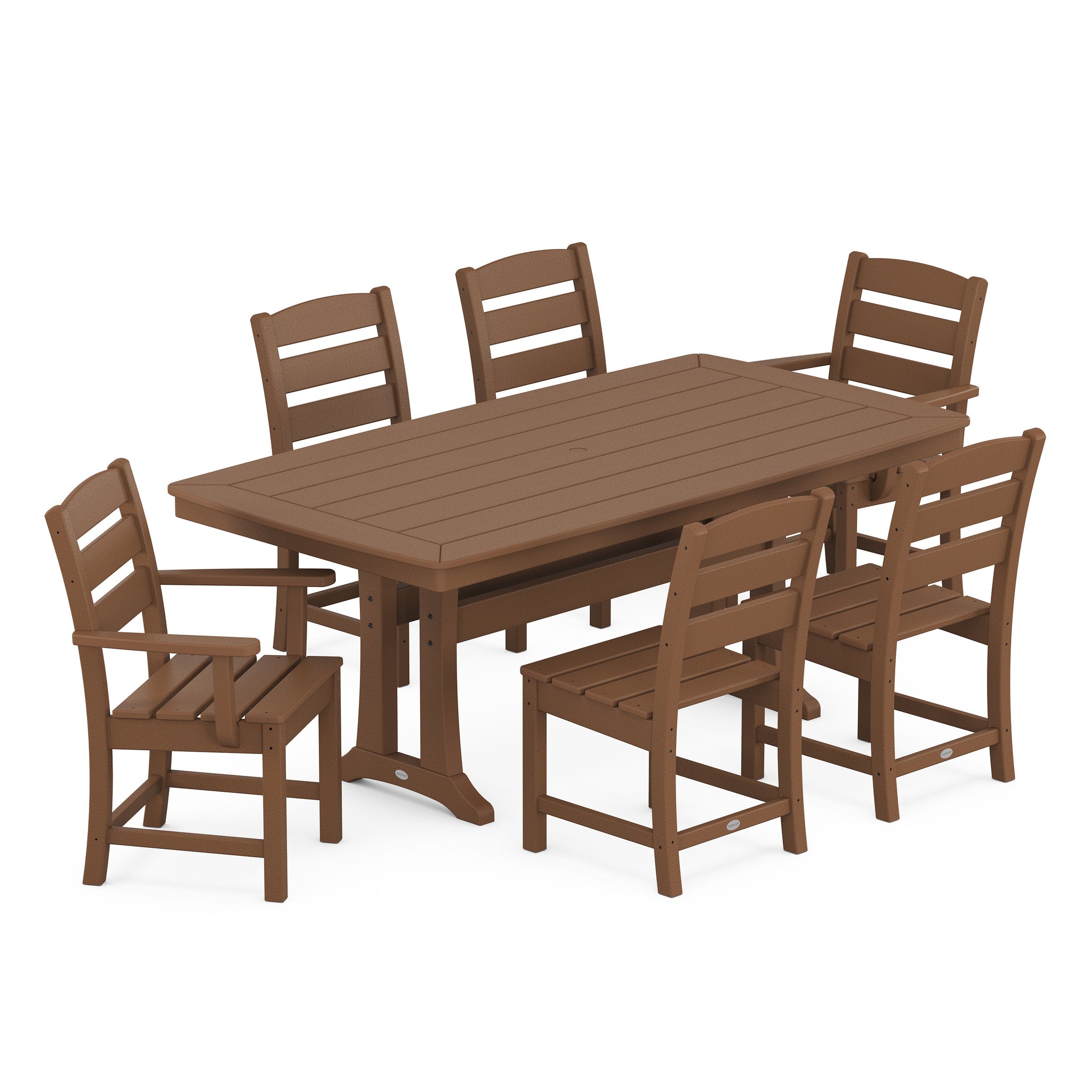Lakeside 7-Piece Dining Set with Trestle Legs 4