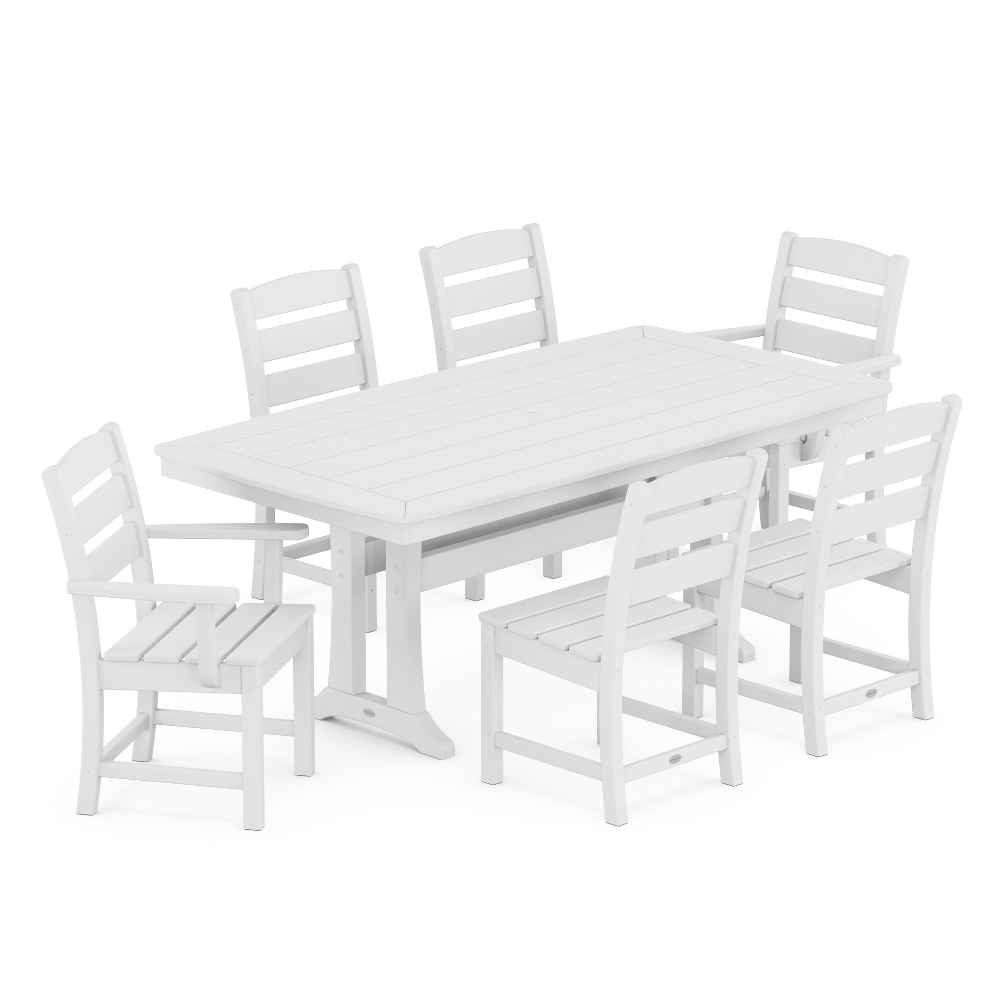 Lakeside 7-Piece Dining Set with Trestle Legs 6