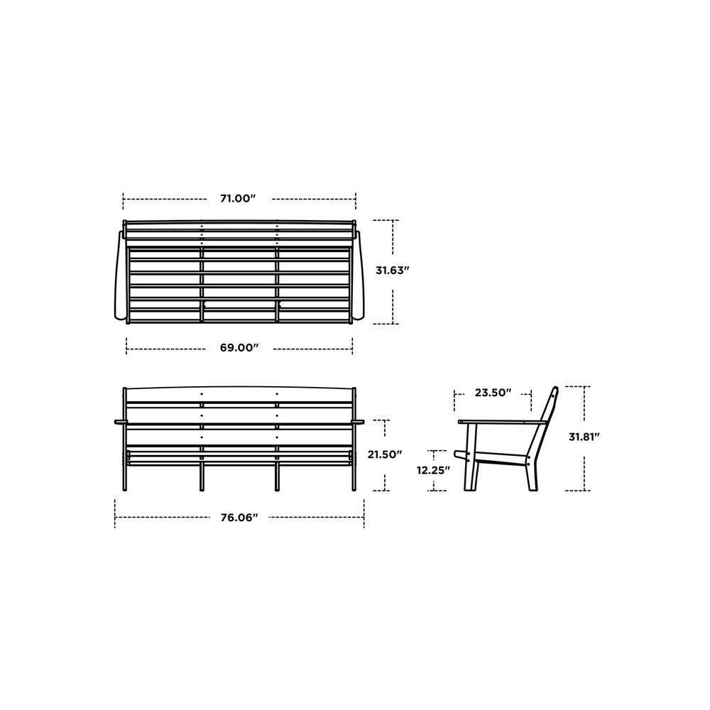 Lakeside Deep Seating Sofa 12