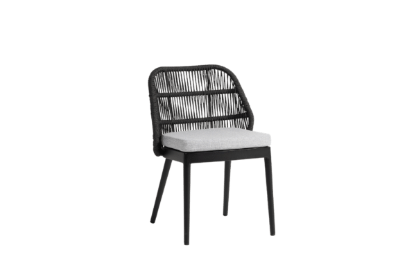 Las Colinas Cushioned Dining Side Chair - Charcoal/Diva Night