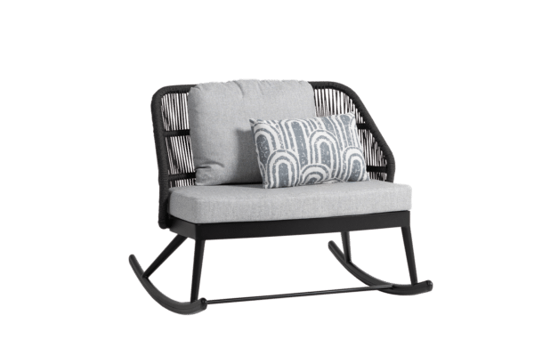 Las Colinas Club Chair FN68201 - Charcoal/Diva Night