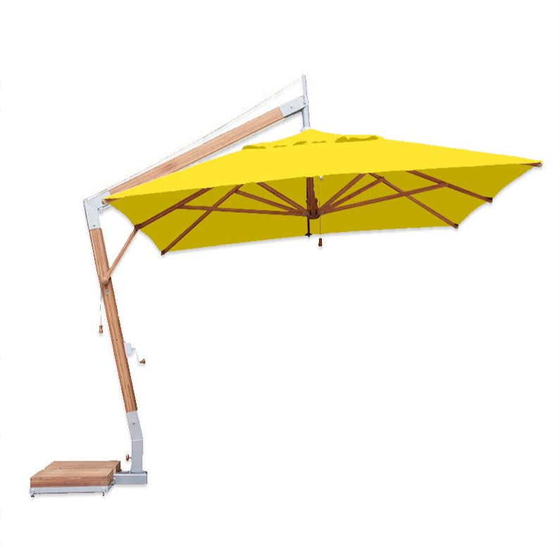 Levante 10' x 13' Rectangular Bamboo Cantilever Umbrella