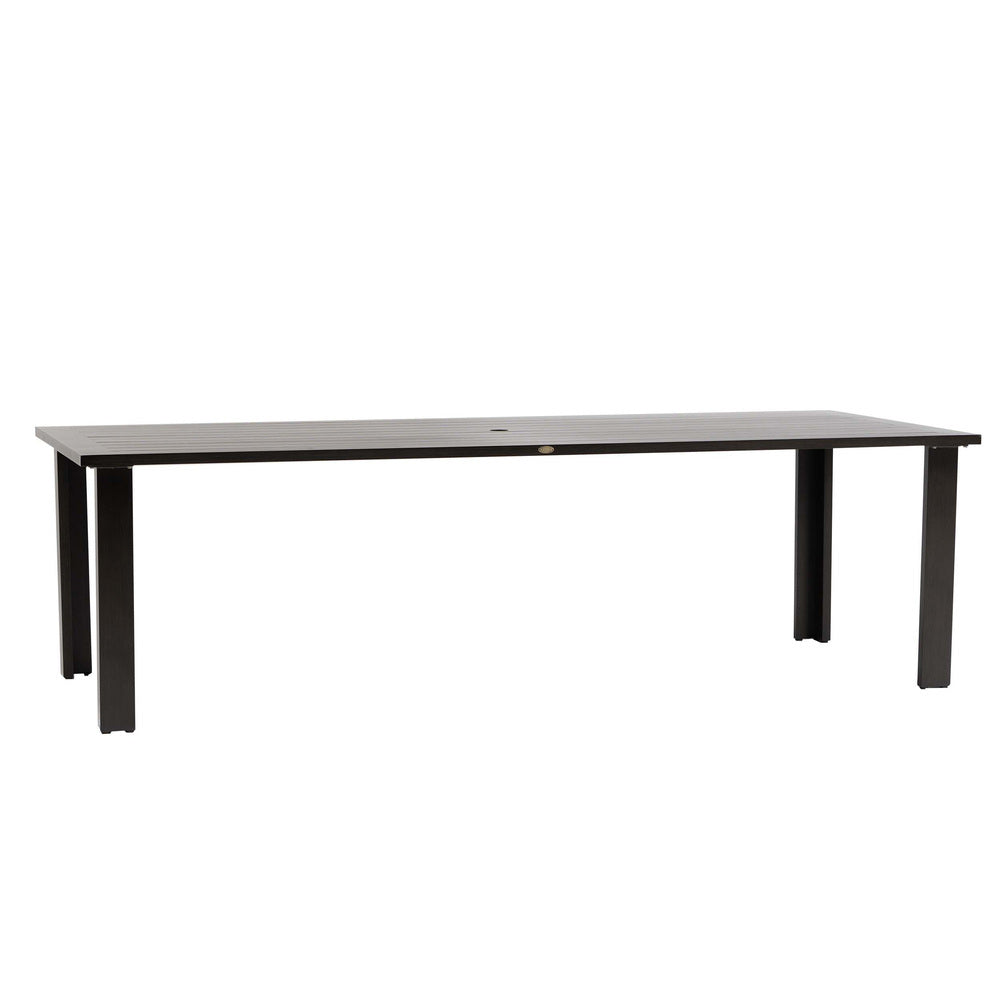 Limo 103" x 43" Rectangular Dining Table with Umbrella Hole 