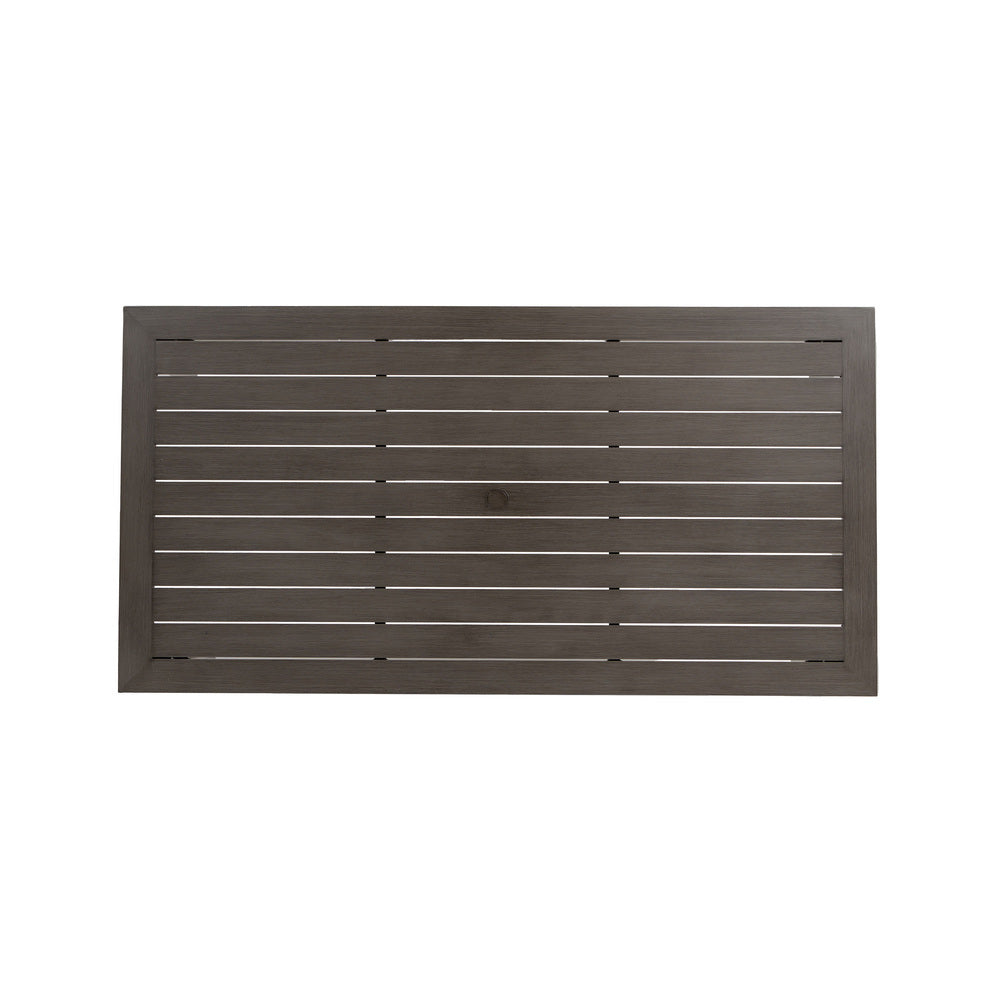 Limo 103" x 43" Rectangular Dining Table with Umbrella Hole 2