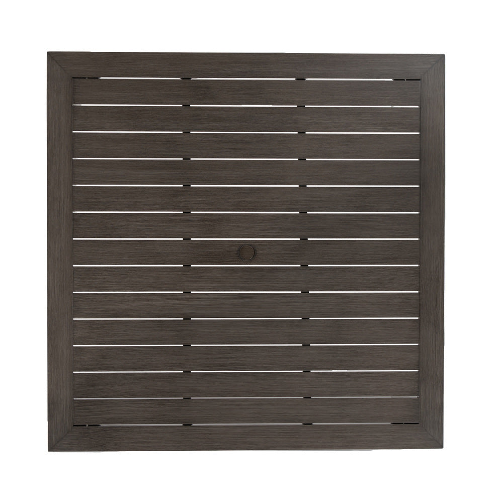 Limo 43" Square Dining Table with Umbrella Hole 6