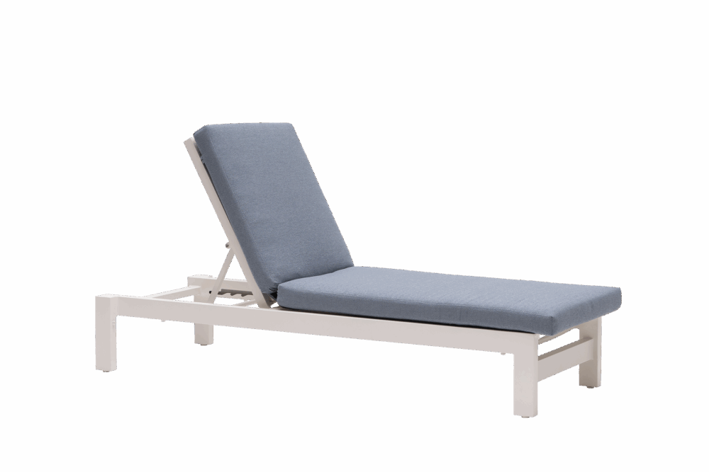 Vienna Adjustable Lounger - White
