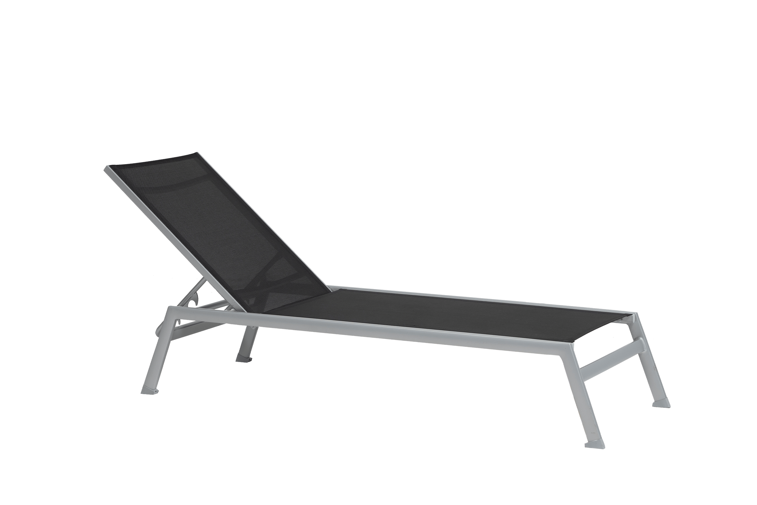Lucca Adjustable Lounger - Black