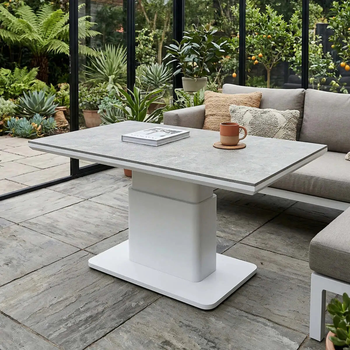 LUKA Adjustable Height Tables, White