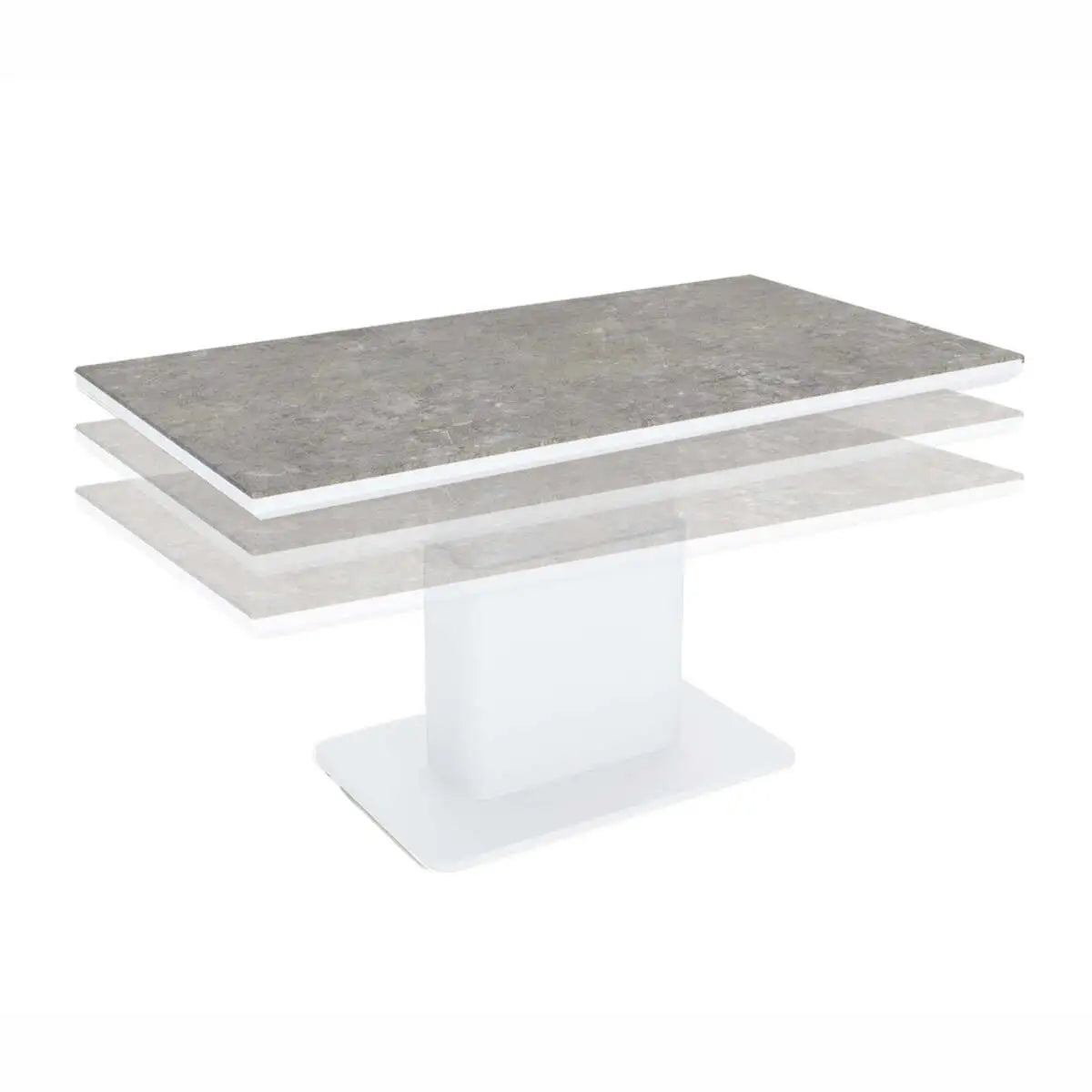 LUKA Adjustable Height Tables, White