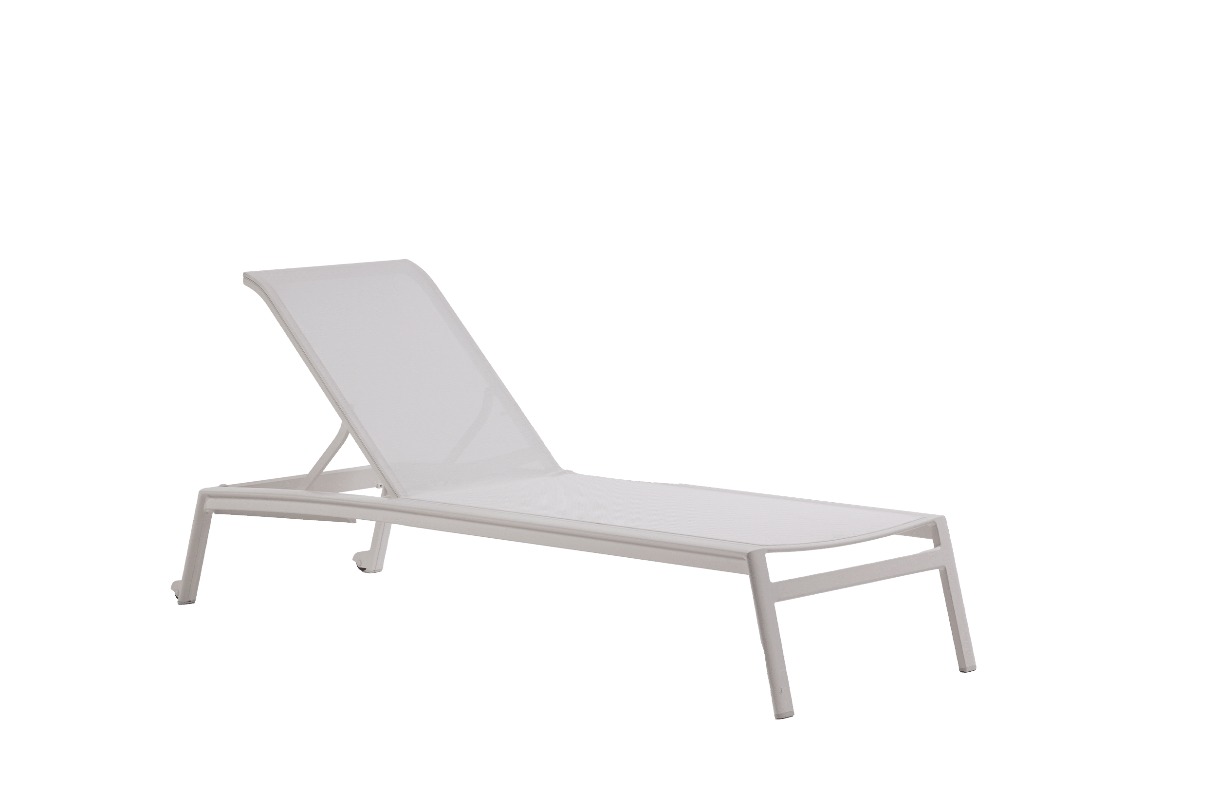 Lyon Adjustable Lounger - White