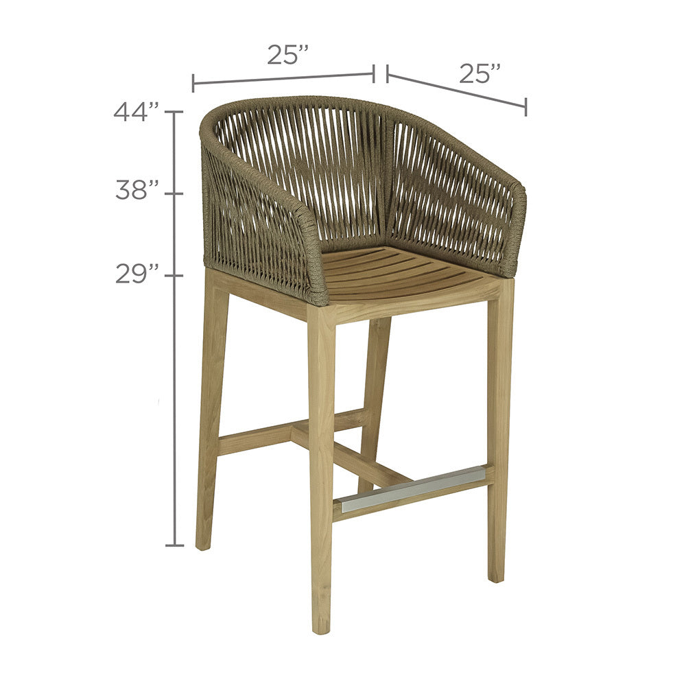Royal Teak Malibu Bar Arm Chair