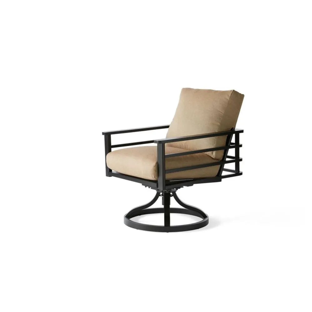 Mallin Casual Sarasota Cushion Swivel Rocker Dining Arm Chair