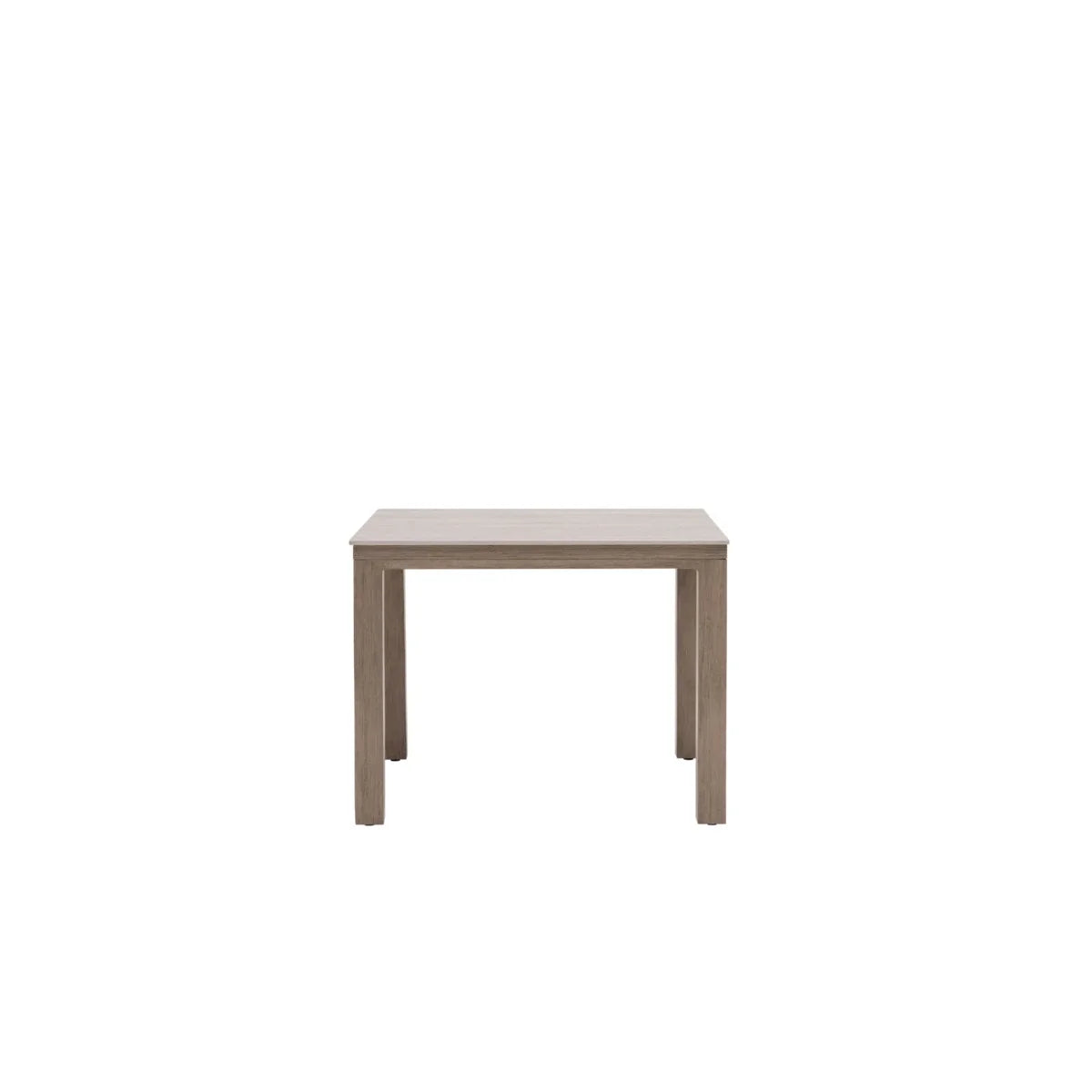 Marbella Laguna 39" Square Sintered Stone Dining Table with Umbrella Hole