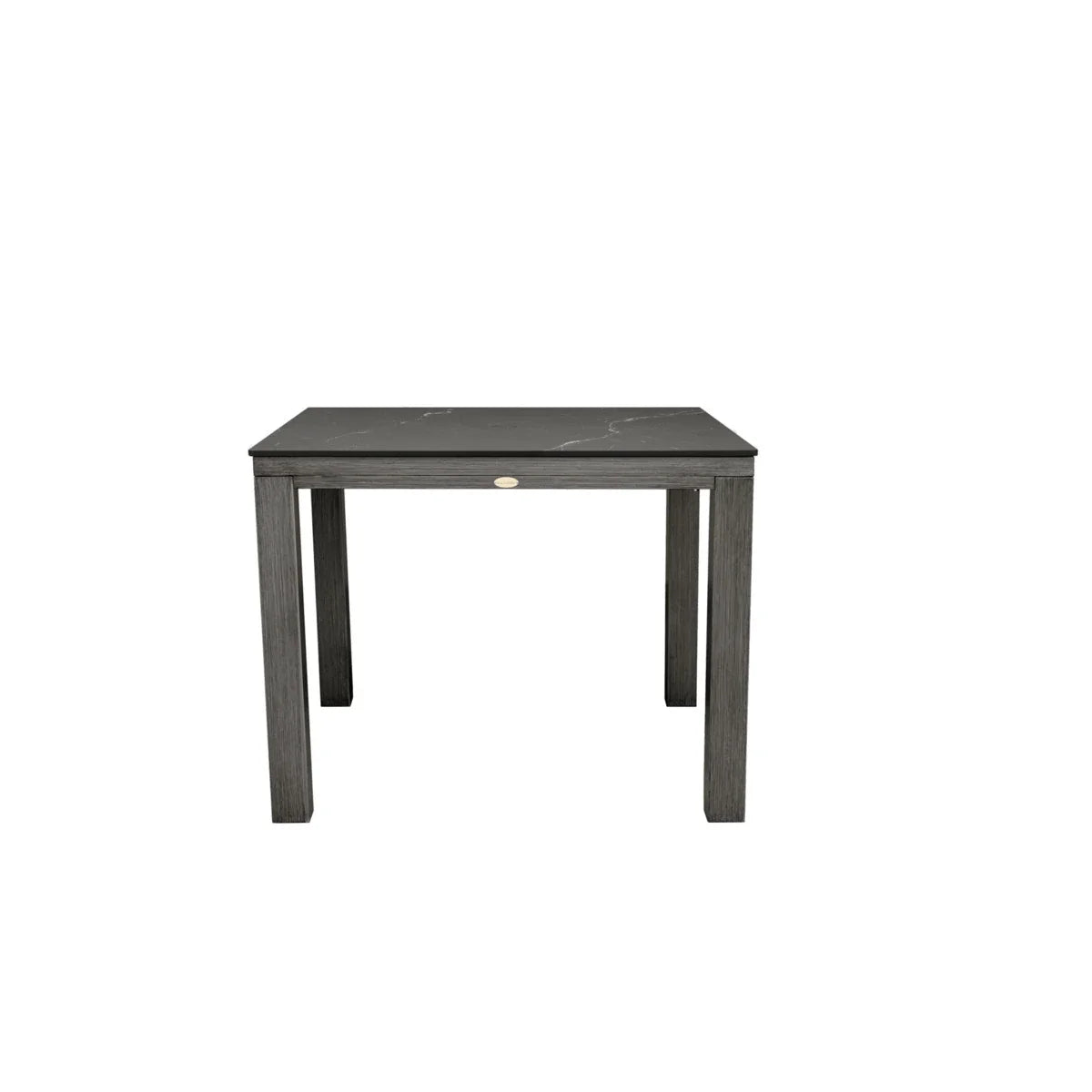 Marbella Laguna 39" Square Sintered Stone Dining Table with Umbrella Hole