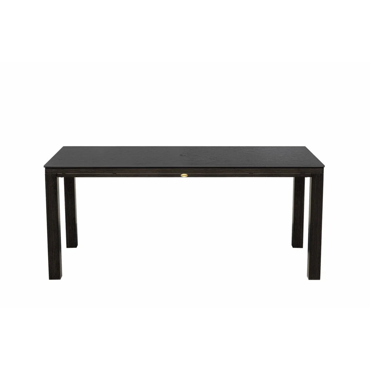 Marbella Laguna 71" x 36" Rectangular Sintered Stone Dining Table with Umbrella Hole