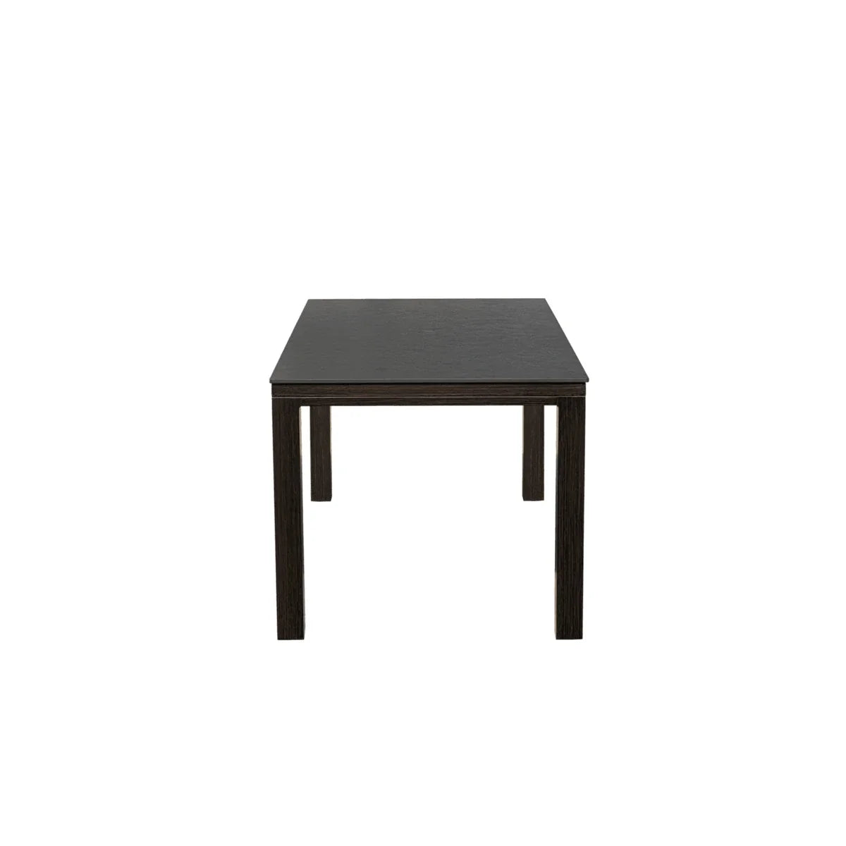 Marbella Laguna 71" x 36" Rectangular Sintered Stone Dining Table with Umbrella Hole