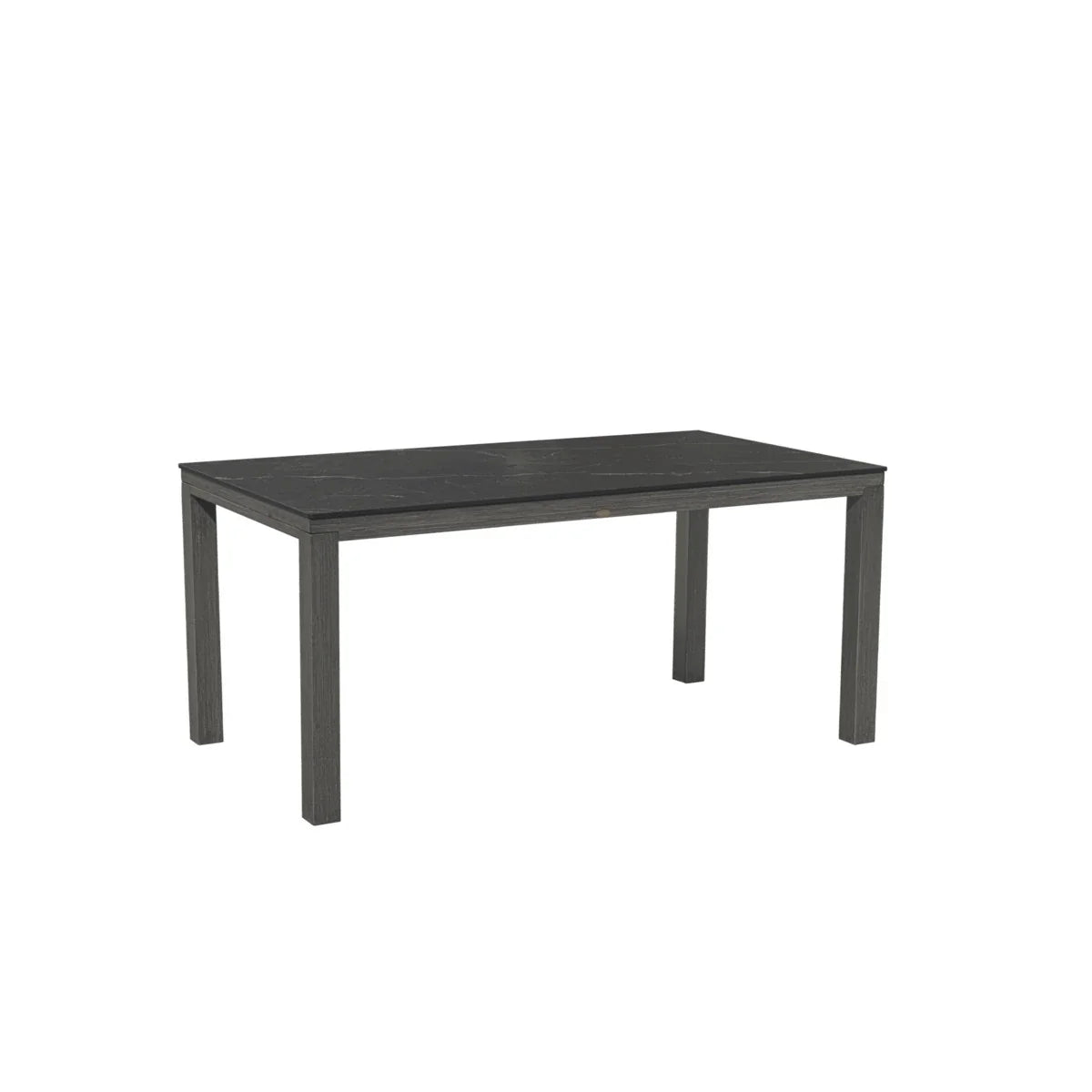 Marbella Laguna 71" x 36" Rectangular Sintered Stone Dining Table with Umbrella Hole