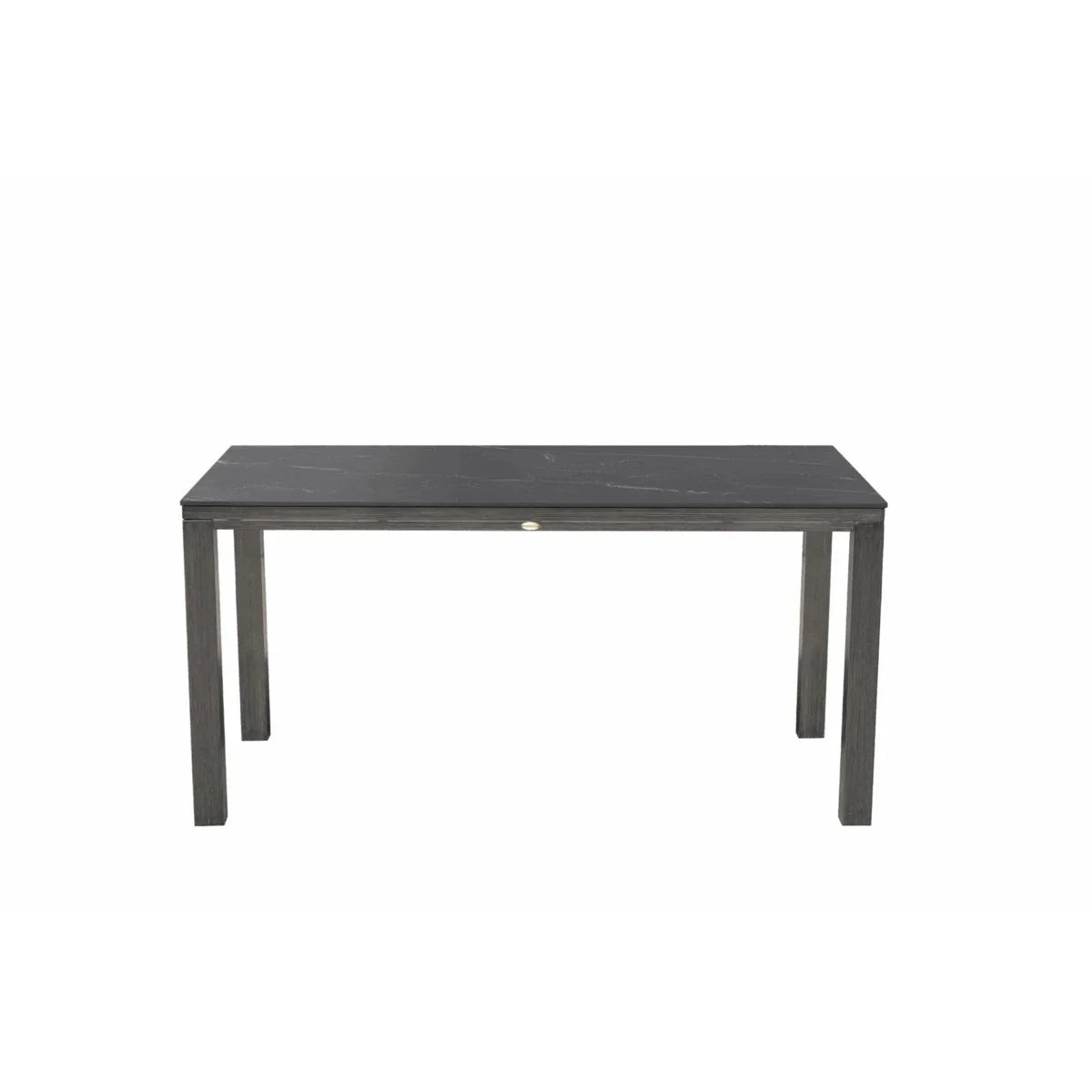 Marbella Laguna 71" x 36" Rectangular Sintered Stone Dining Table with Umbrella Hole