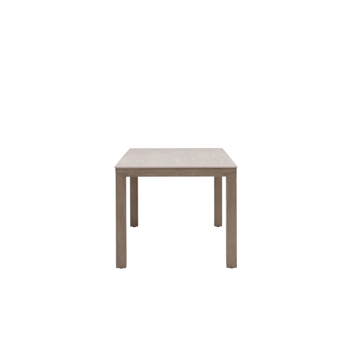 Marbella Laguna 79" x 39" Rectangular Sintered Stone Dining Table with Umbrella Hole