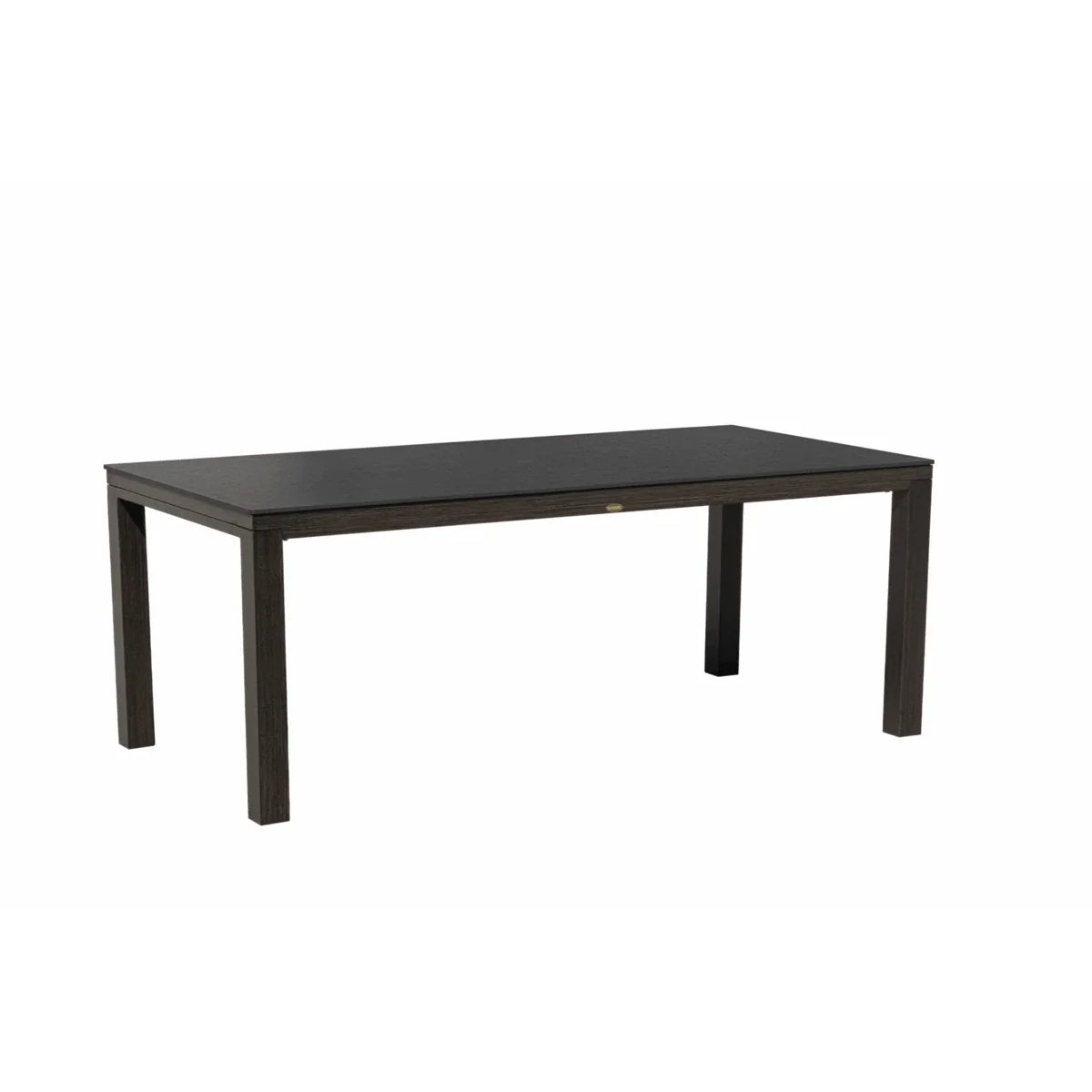 Marbella Laguna 79" x 39" Rectangular Sintered Stone Dining Table with Umbrella Hole
