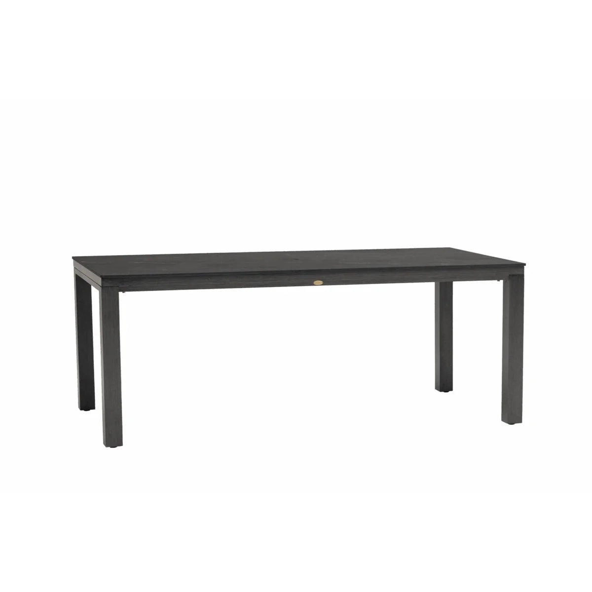 Marbella Laguna 79" x 39" Rectangular Sintered Stone Dining Table with Umbrella Hole