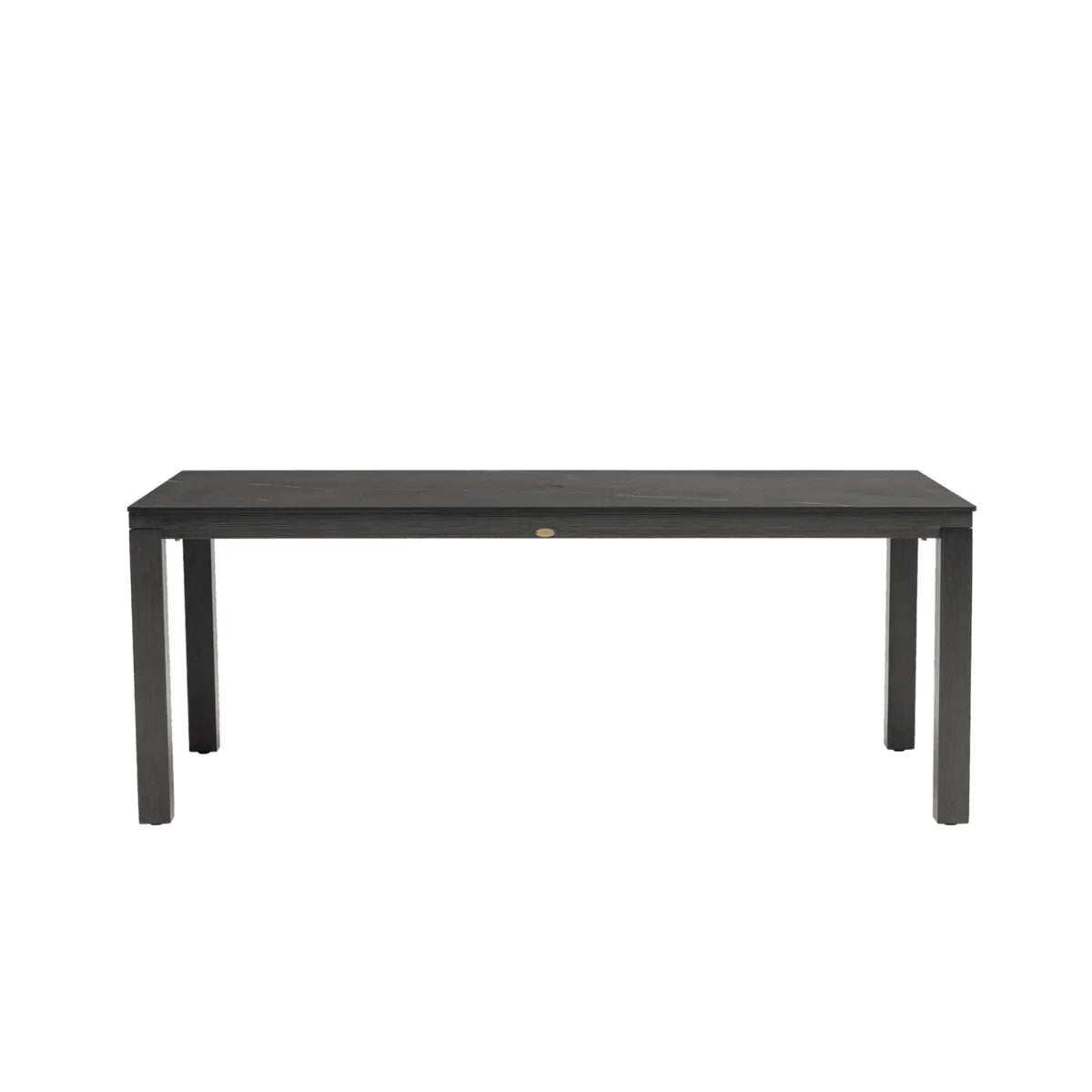 Marbella Laguna 79" x 39" Rectangular Sintered Stone Dining Table with Umbrella Hole