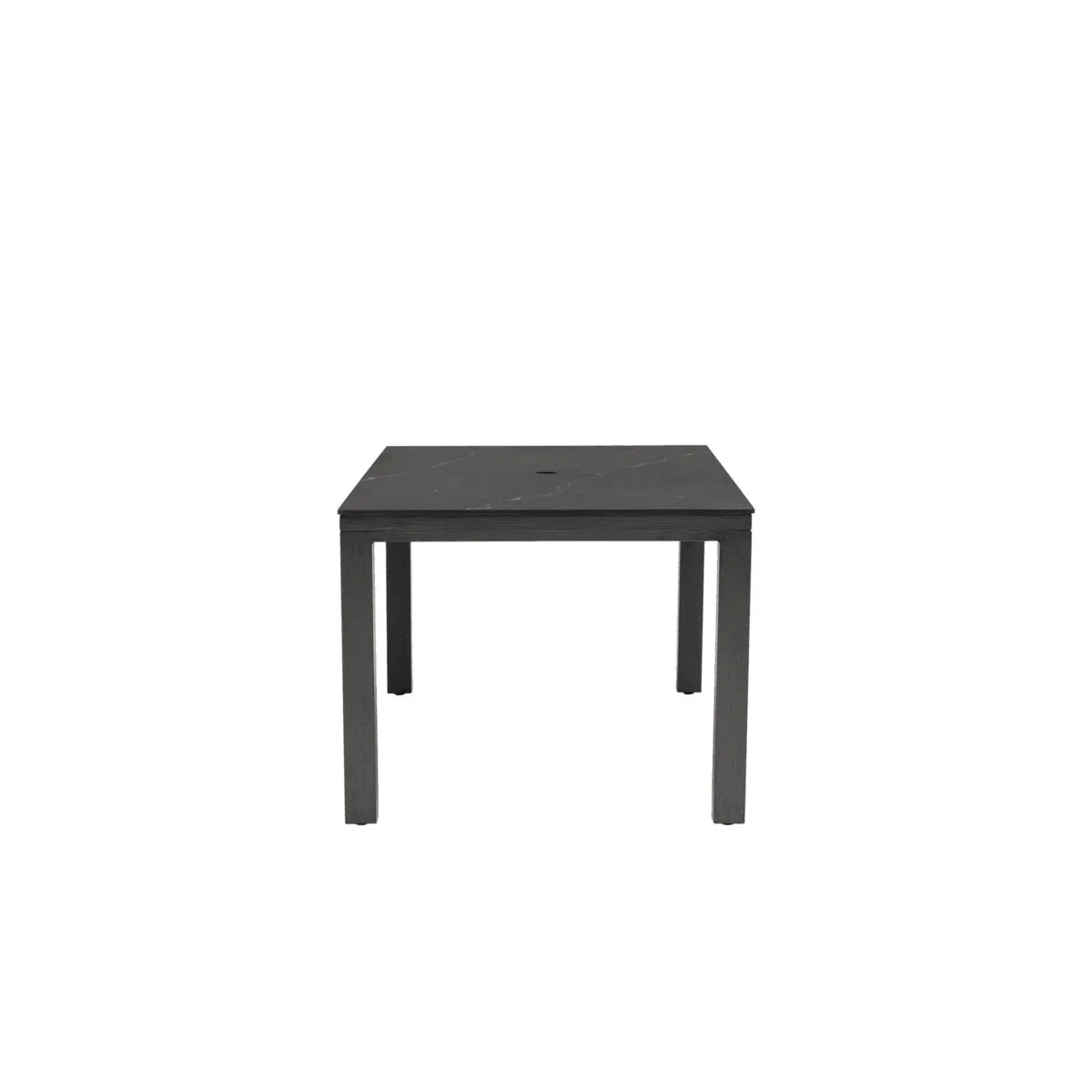 Marbella Laguna 79" x 39" Rectangular Sintered Stone Dining Table with Umbrella Hole