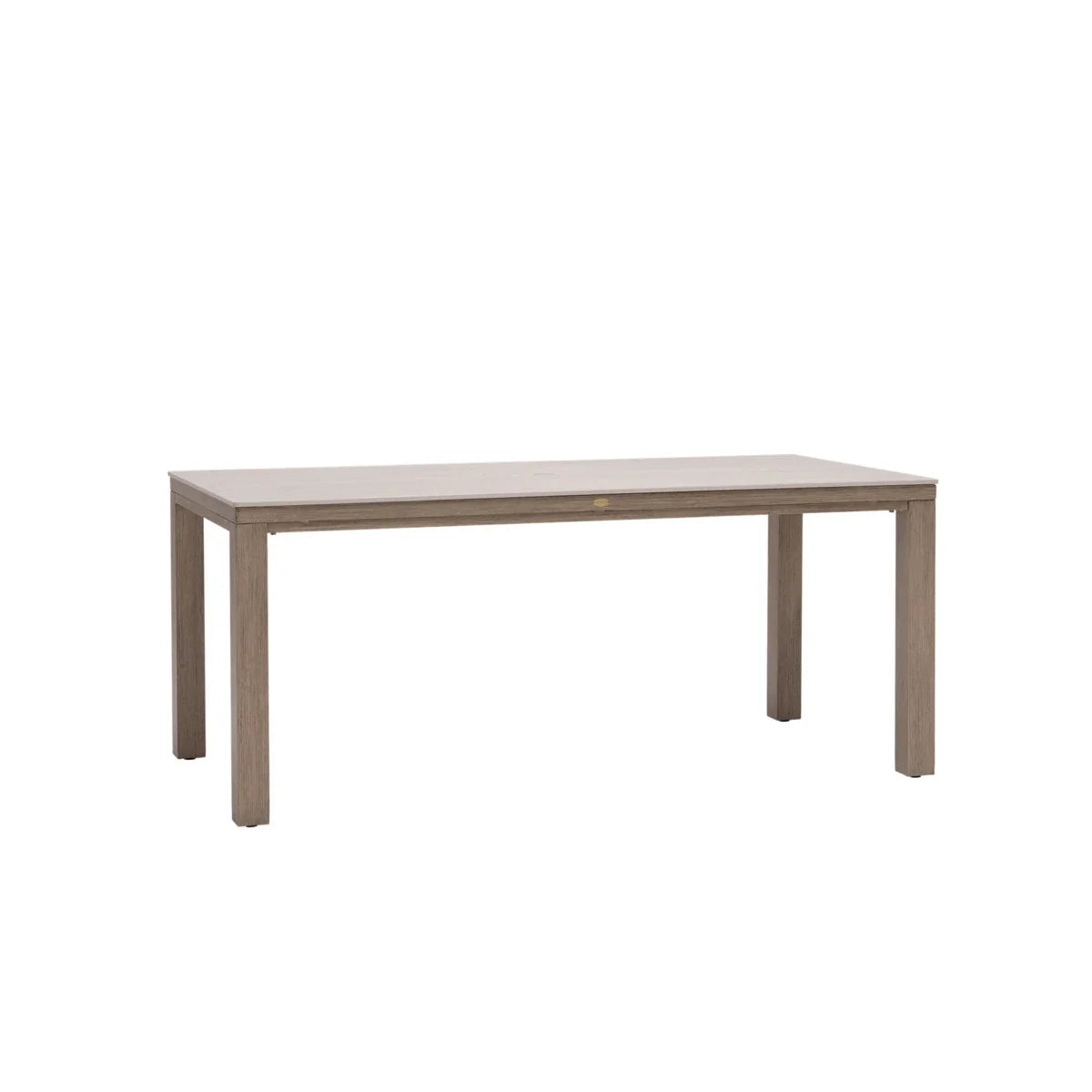 Marbella Laguna 79" x 39" Rectangular Sintered Stone Dining Table with Umbrella Hole
