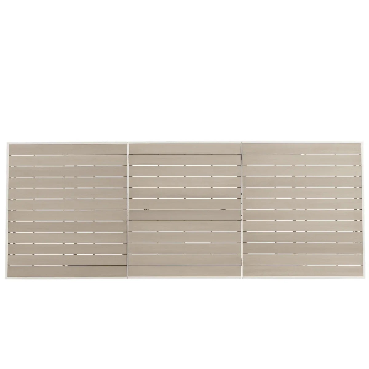Mezo Extendable Table with Aluminum Slat Top