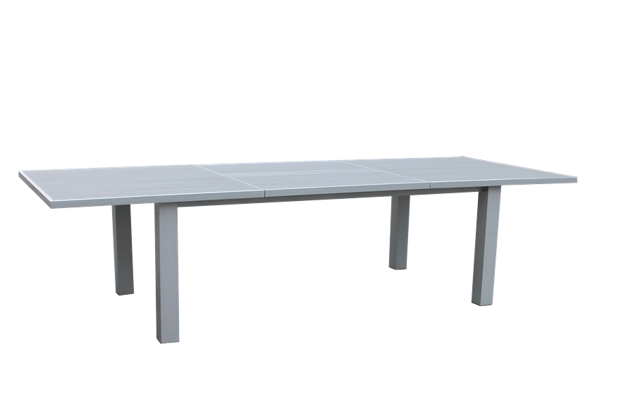 Mezo Extendable Table with Aluminum Slat Top
