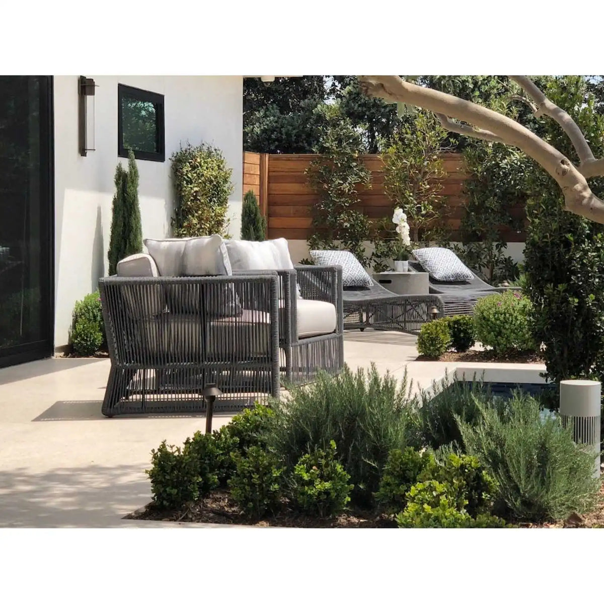 Milano Cushionless Rope Chaise Lounge SW4102-9 by Sunset West 4