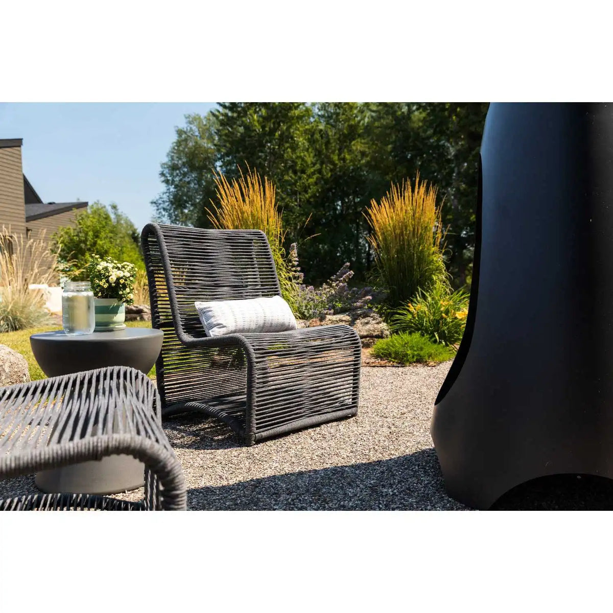 Milano Rope Armless Club Chair SW4102-21 by Sunset West 6