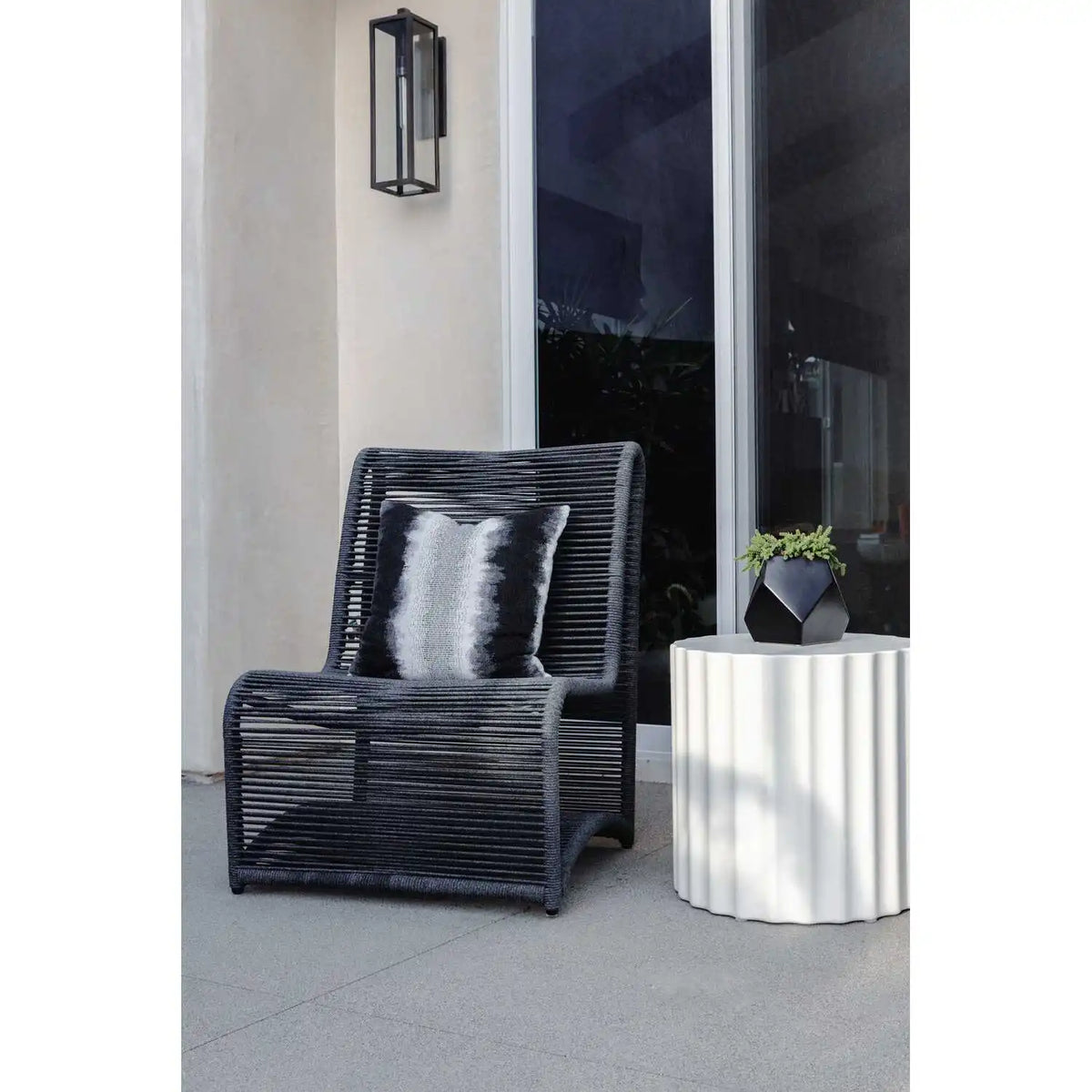 Milano Rope Armless Club Chair SW4102-21 by Sunset West 8