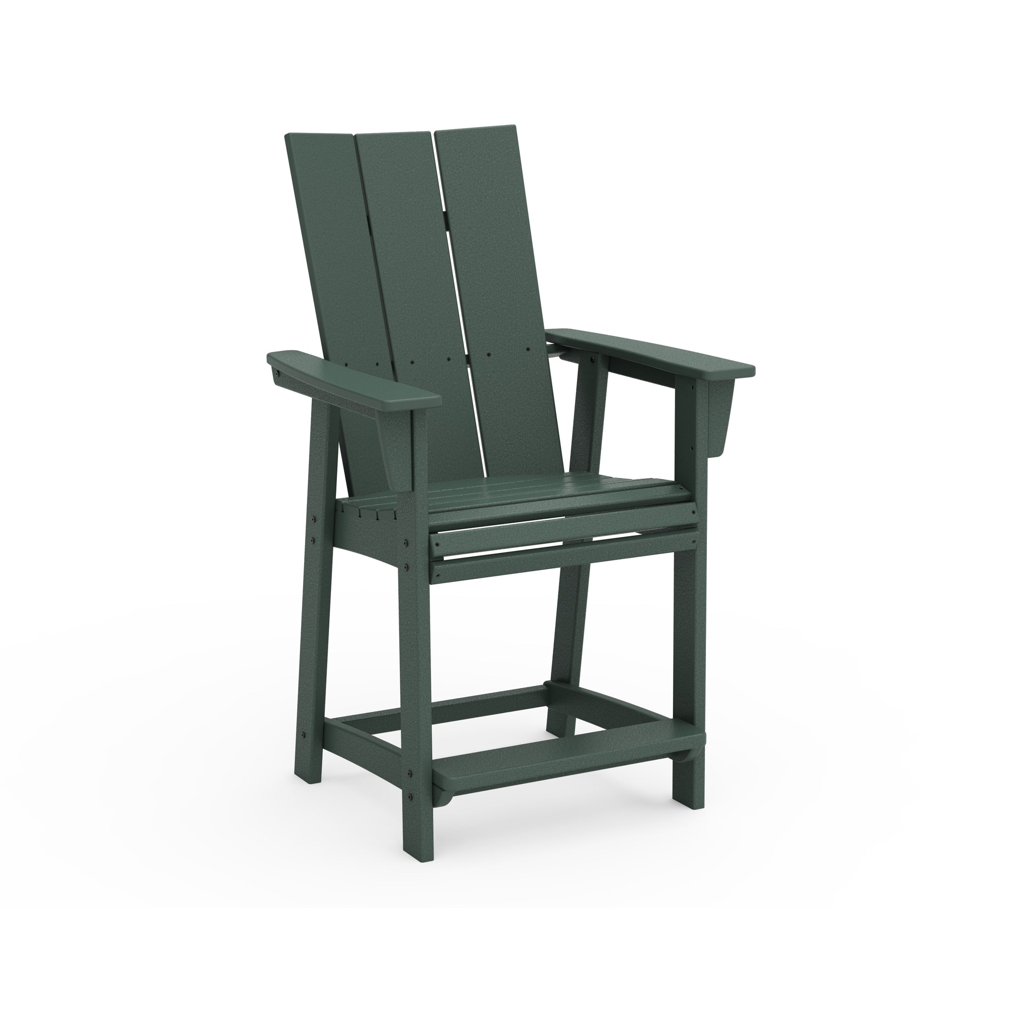 Modern Curveback Adirondack Counter Arm Chair 2