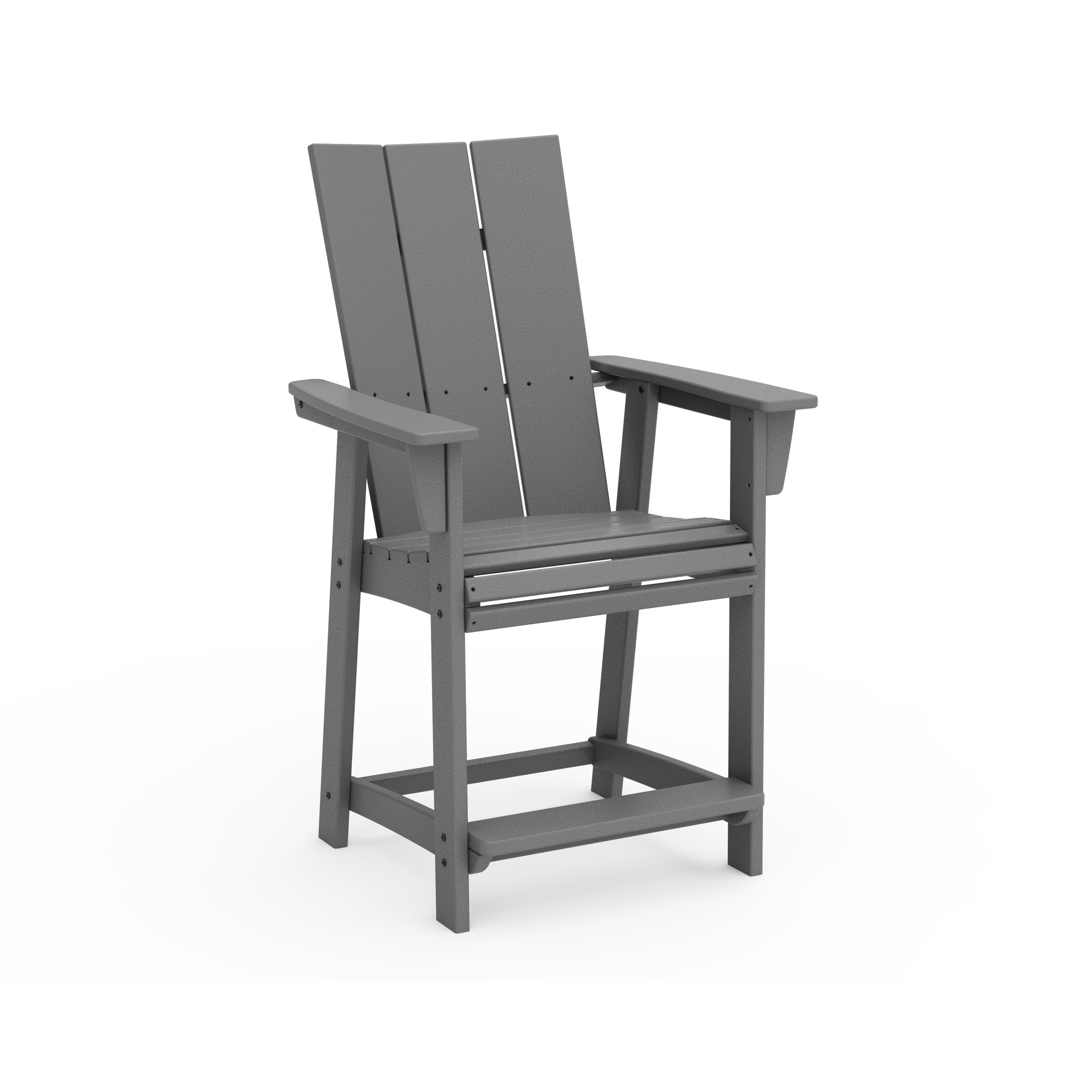 Modern Curveback Adirondack Counter Arm Chair 1