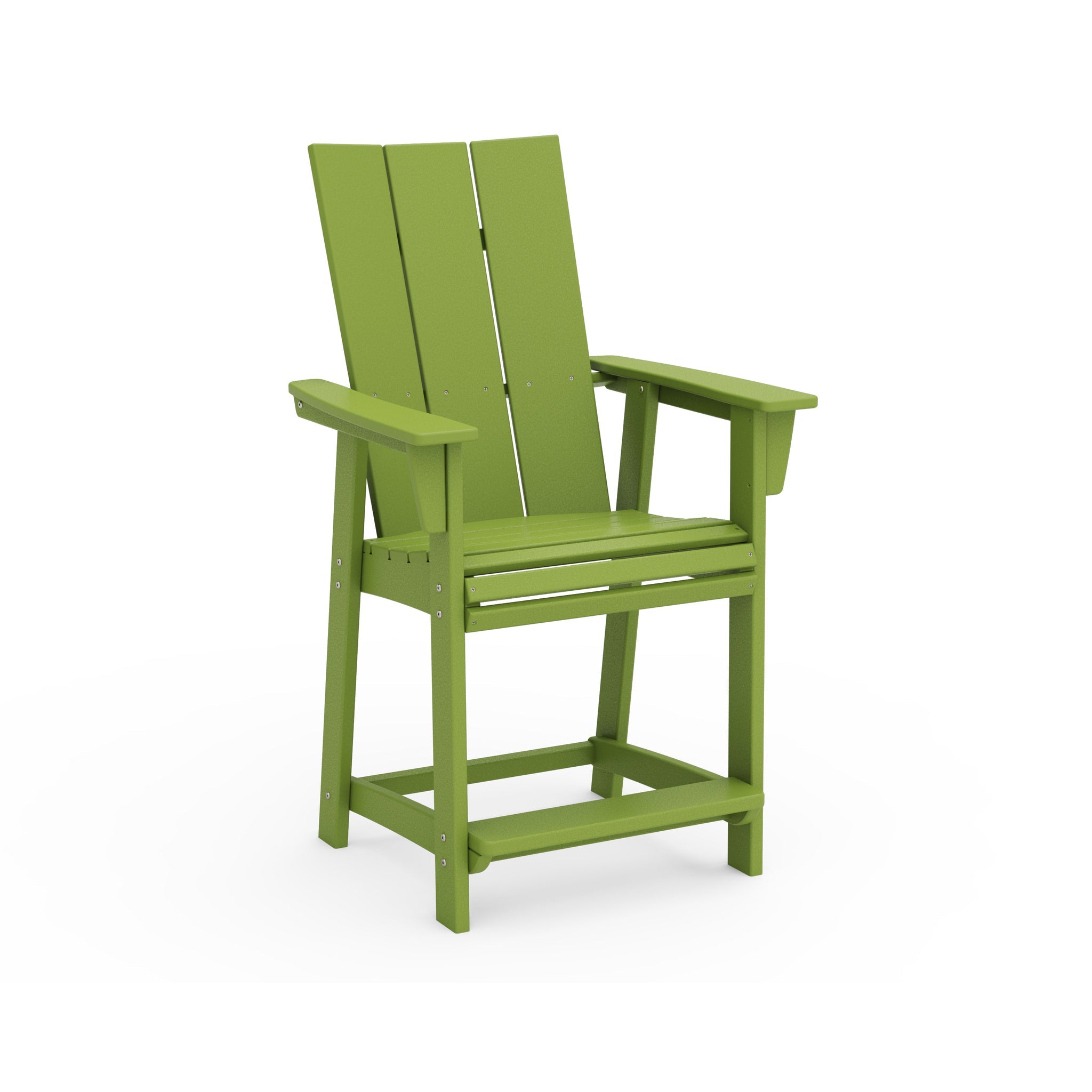 Modern Curveback Adirondack Counter Arm Chair 9