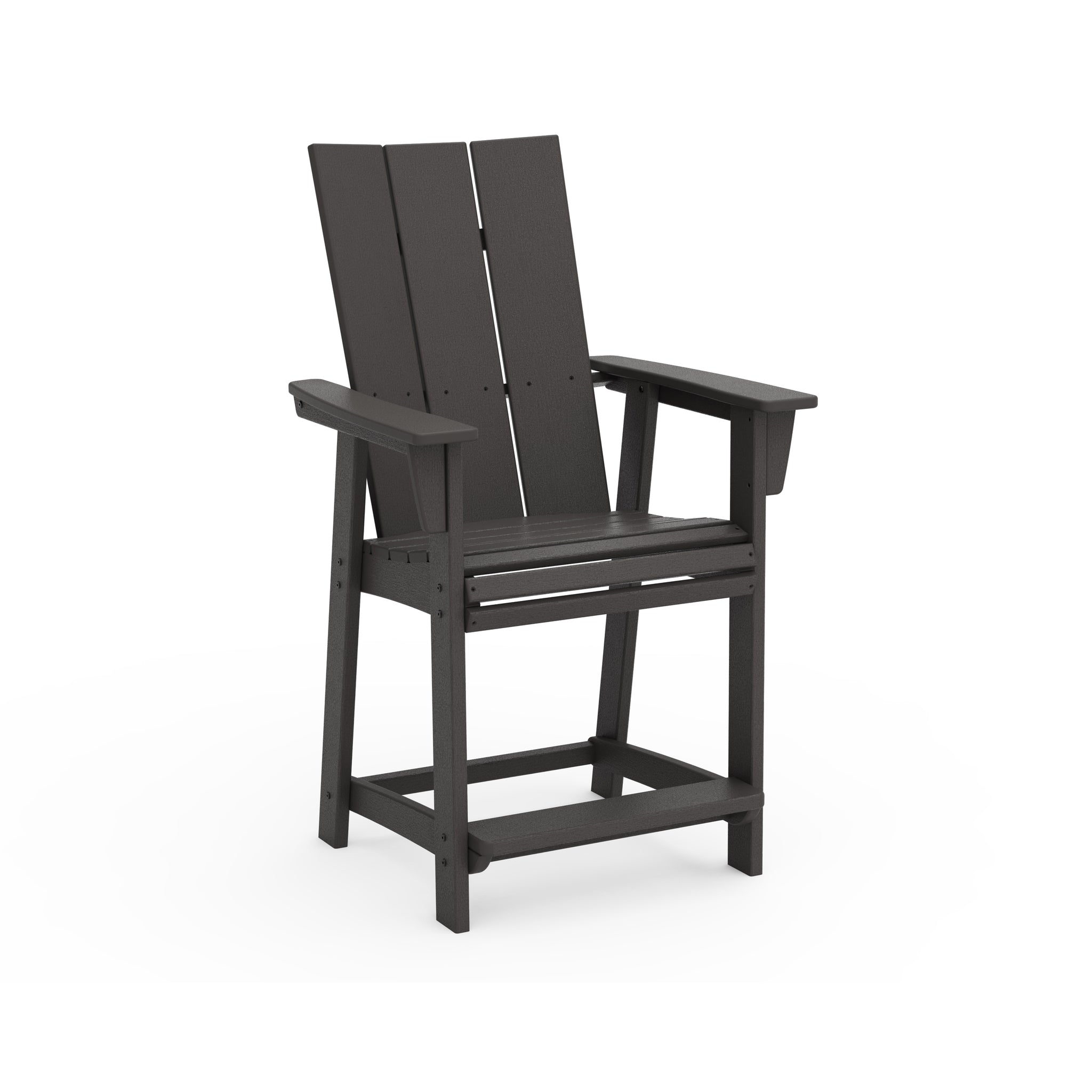 Modern Curveback Adirondack Counter Arm Chair 14